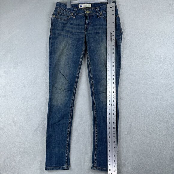 Levi's Skinny Jeans Women Size 7M Bold Curve Ad Wciash Mid Rise Blue - Picture 6 of 11